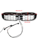 2023-2026 BMW Serie 3 G20 G21 LCI Parrilla de doble línea negra Parachoques delantero Parrilla LED-160