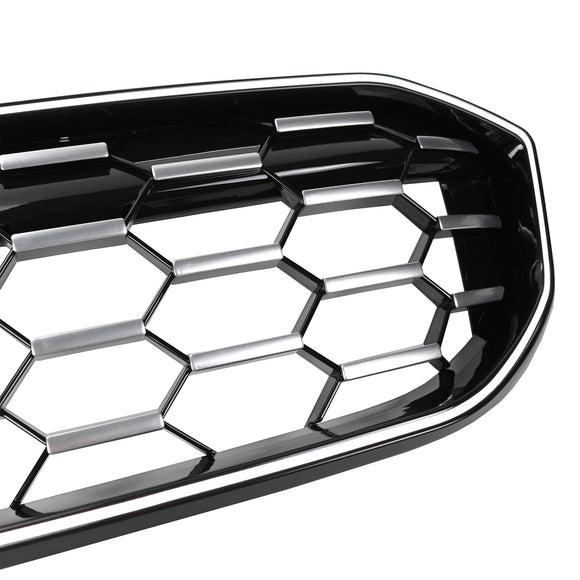2023-2026 BMW Serie 3 G20 G21 LCI Parrilla de doble línea negra Parachoques delantero Parrilla LED