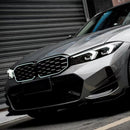 2023-2026 BMW Serie 3 G20 G21 LCI Parrilla de doble línea negra Parachoques delantero Parrilla LED-169