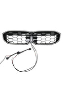 2023-2026 BMW Serie 3 G20 G21 LCI Parrilla de doble línea negra Parachoques delantero Parrilla LED-170