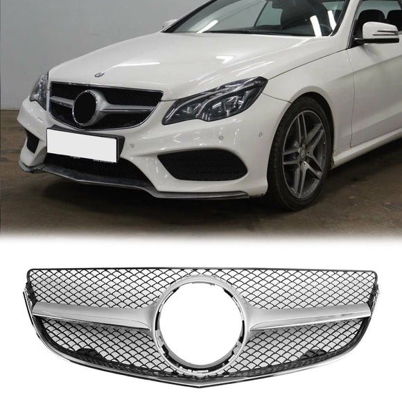Mercedes Benz E-Class W207/C207 2014 2015 2016 2017 Coupe Diamond / OEM Style Grill Front Bumper Replacement Grille