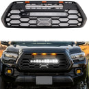 Toyota Tacoma 3. sukupolvi 2016-2023 Trd Pro Säleikkö etupuskuri, musta vaihtosäleikkö/LED<lAMP>valopalkki-3