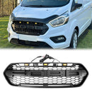 2018–2023 Ford Transit Custom Raptor Style Grill Mattschwarzer Frontstoßstangengrill mit 3 LEDs-11