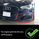 2015-2016 Audi A6 C7 Facelift 2 pièces pare-chocs avant antibrouillard couverture gril calandre inférieure noir 4G0807647T94 4G0807648T94-17