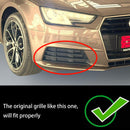 Audi A4 B9 2016-2018 Parrilla de luz antiniebla delantera estilo panal estándar Parachoques delantero Parrilla inferior negra-26