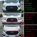 Parrilla Raptor | Tránsito Ford MK8 | 2020-2025 | Negro brillante | Parrilla de panal de parachoques delantero con letra-3