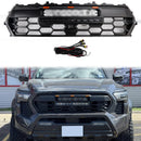 2024-2025 Toyota Tacoma TRD PRO Style Front Bumper Grill Black Grille With LED & Light Bar-3
