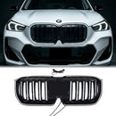 2023-2026 BMW X1 U11 U12 dubbele lamellengrille zwarte voorbumper niergrill met LED-licht-1