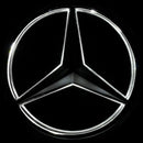 Mercedes Benz Classe C 2008-2014 W204 Grille de pare-chocs avant noire/chromée avec étoile LED pour C250/C300/C350-4