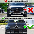 Mercedes-Benz X253 GLC Class 2020-2022 GT-Style Front Bumper Grille Black Grill W/ LED-2