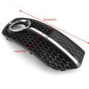 Audi 2009-2012 Q5 Version Standard pare-chocs avant gril antibrouillard lampe couvre garniture-4