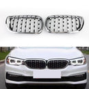 2002-2005 BMW Série 3 E46 320d/318i/320i/330d/325i/330i Berline/Touring Grill Noir/Chrome Diamant Calandre-4
