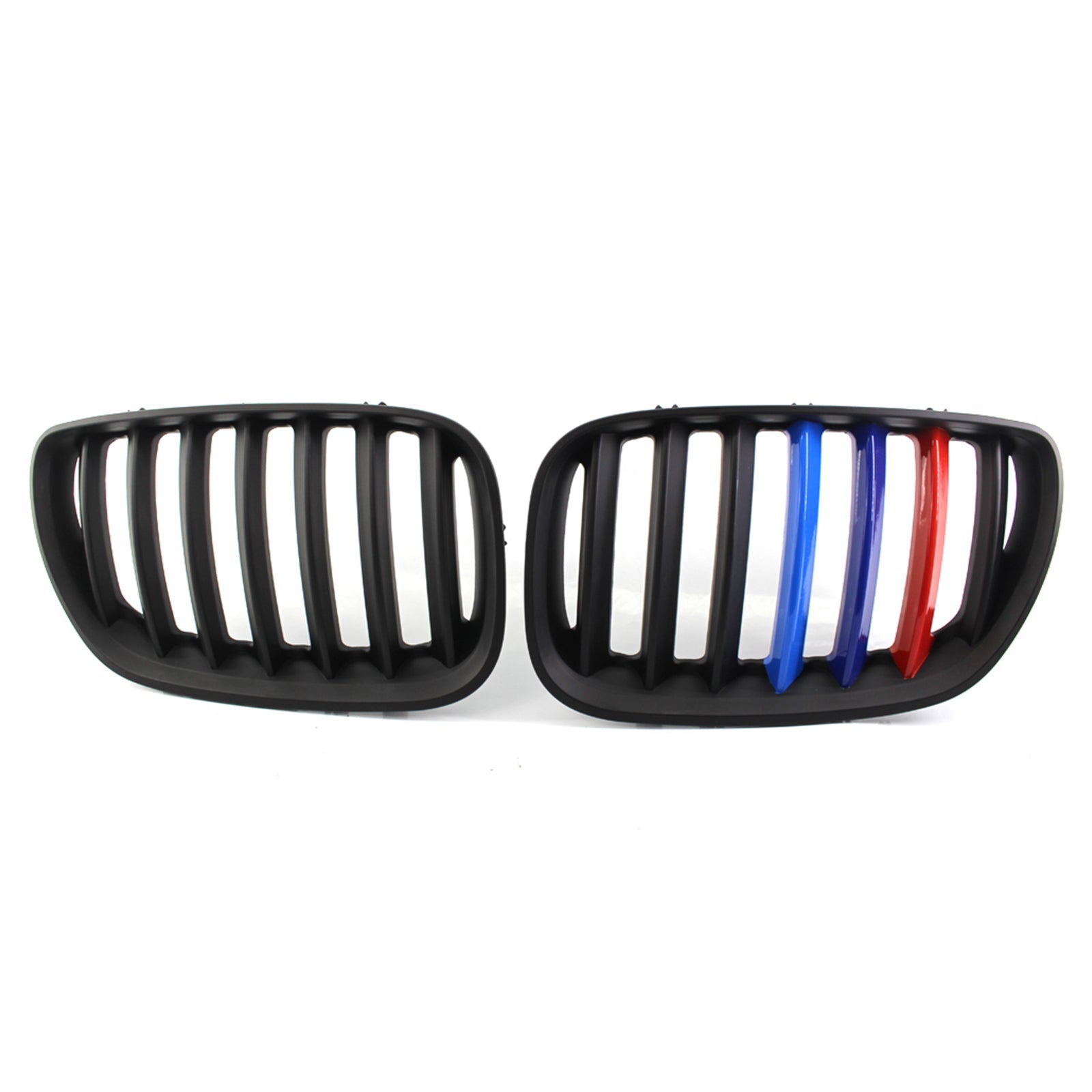 Calandre avant de remplacement pour BMW X5 E53 3.0i/4.4i/3.0d/4.8is 2004-2006, noir brillant/couleur M